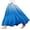 Blue, variant on Women's Summer Printed Linen Wrap Skirt Elastic Waist A Line Boho Beach Skirt Flowy Long Maxi Skirt Vacation