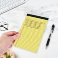 thumbnail image 2 of JOGZMZ Tearable Notepad Pad with Thick Paper - A4 Horizontal Line Writing Notebooks for Memo, Planner, 4 Pack (6 Colors), 2 of 6