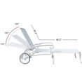 thumbnail image 2 of 1pcs Aluminium Cast Lounge Chair with Reclining Function in Antique Bronze Finish - Three Adjustable Backrest Positions, 2 of 8