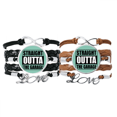 thumbnail image 1 of Garage Direct Car Driving Bracelet Hand Strap Leather Rope Wristband Double Set, 1 of 3