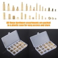 thumbnail image 3 of Kit surtido de separadores de tuercas y tornillos de latón y acero inoxidable de 360 piezas M2/M3/M4, 3 of 8