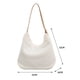 thumbnail image 3 of Bolsa de mano de felpa con doble correa para mujer, de gran capacidad de tela cálida (blanco) Ehuebsd Para Estrenar, 3 of 9