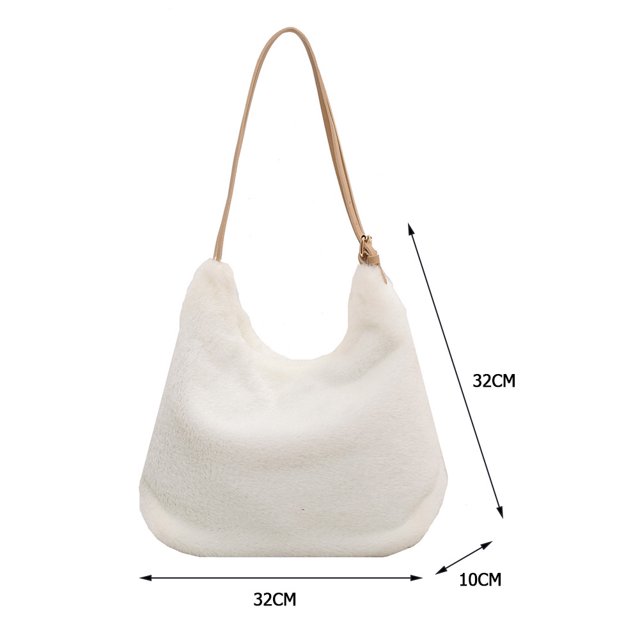 Bolsa bandolera para teléfono móvil grande de Color puro a la moda esponjosa para mujer Sywqhk Para Estrenar