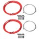 thumbnail image 2 of Juego de fundas para cables de freno y cambio de bicicleta Red Bike con kits de desviador: actualización completa de accesorios para bicicletas, 2 of 8