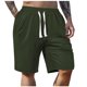 thumbnail image 2 of pstuiky Pantalones cortos de entrenamiento para hombre, Pantalones cortos de trabajo de pierna recta, holgados y cómodos, de color liso, a la moda y para tiempo libre para hombre, 2 of 5