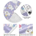 thumbnail image 2 of GZHJMY Easter Bunny Christmas Tree Skirt 36", Easter Tree Skirt Double Layers Polyester Easter Tree Skirt for Easter Holiday Party Decoration, 2 of 6