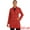 Red, variant on Women's Notch Lapel Trench Double Breasted Winter Coats Black XS