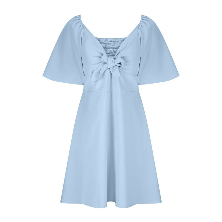 sachin and babi light blue dress Simple Casual Long Sleeve A-line Wedding Dress with Cut Outs main image 1