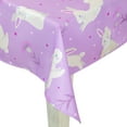 thumbnail image 5 of Northlight Easter Rabbit Rectangular Tablecloth - 70" - Purple, 5 of 5