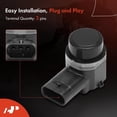 thumbnail image 5 of A-Premium 4-PC Front Reverse Backup Parking Assist Sensor Compatible with Select Land Rover Models - Range Rover 2014-2015, Range Rover Evoque 2012-2015, Range Rover Sport 2014-2015, LR4 2015, 5 of 6