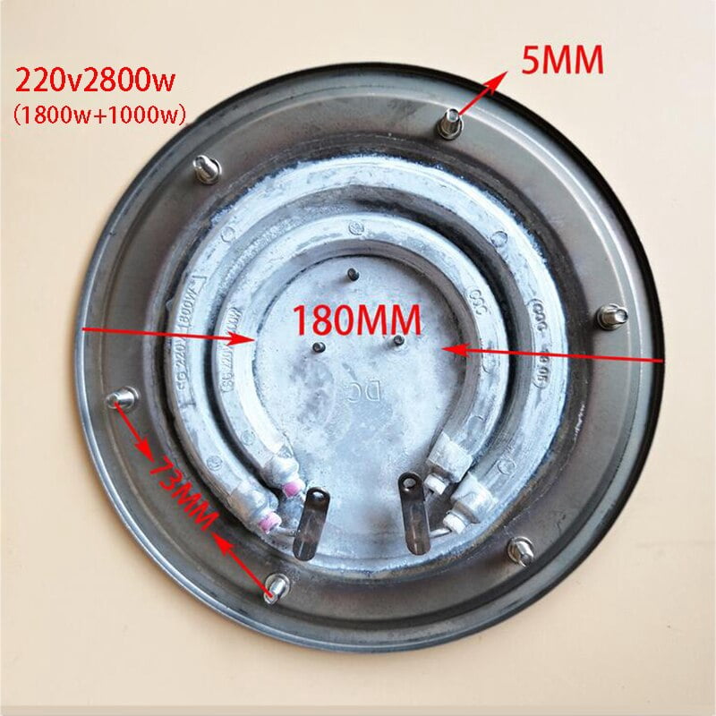 heater heating plate18/20cm1800/2800/3200w stainless steel heating element parts for water Steaming bucket Electric Heat Barrel