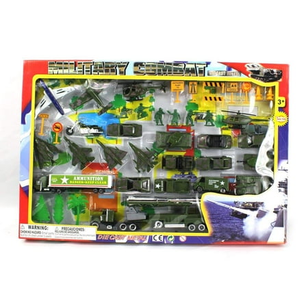 Metro Army Military Combat 43 Piece Mini Toy Diecast ...