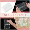 thumbnail image 3 of Uxcell Transparent Flower Packaging Bags, Clear Flower Bouquet Water Retention Bag Floral Wrapping Paper Sleeves- Fitting for (Floral Shops/Birthday/Graduation), 9.8 x 7.9 Inch & 150 Pcs, 3 of 7