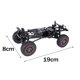 thumbnail image 4 of Conjunto de carrocería de chasis de aleación de aluminio para coche con neumático de goma compatible con Axial SCX24 90081 1:24 Crawler Hugo chasis de coche de oruga rc, 4 of 5
