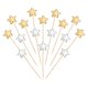 thumbnail image 1 of Uxcell Toppers de Cupcake en Forma de Estrella Mini Palitos de Cupcake para Bodas, Compromisos y Fiestas de Cumpleaños (60 Pack, Oro/Plata), 1 of 7