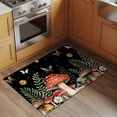 thumbnail image 3 of Spring Mushrooms Bathroom Rug Washable 2x3 Entryway Rug Non Slip Farmhouse Pastoral Botanical Stars Rustic Front Door Mat Low Pile Indoor Doormat Throw Floor Carpet for Kitchen Bedroom Entrance, 3 of 8