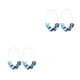 thumbnail image 2 of Aretes colgantes Qarigey en forma de U con estampado de leopardo acrílico 1 par, 2 of 6