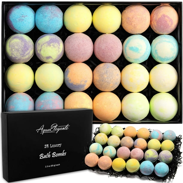 Set de 24 bombas de baño Aqua Elegante con aceites esenciales