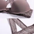 thumbnail image 5 of Women's Push Up Bra Racerback Front Closure Bras Plunge Underwire Tshirt Padded Lace, 5 of 5