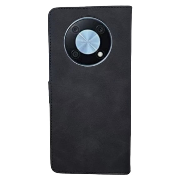 Funda Cartera Suave Para Huawei Nova Y90 Negro Más 2 Micas