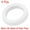 White, variant on Uxcell 1-1/2" DN40 Silicone Rubber Flat Washer Quick Connector Gasket Red 5 Count
