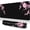 Cherry Blossom, variant on Japanese Cherry Blossom Gaming Mouse Pad XL, Black Desk Mat Large Mouse Pad Long 31.5x11.8in, Extended Big Desk Pad Pink Flower Mousepad with Non-Slip Base and Stitched Edges for Work Gaming Office