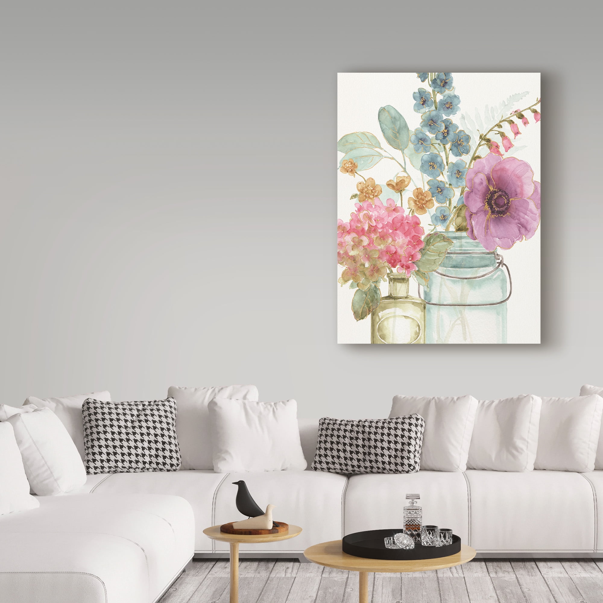 Trademark Fine Art 'Rainbow Seeds Flowers VIII' Canvas Art by Lisa Audit