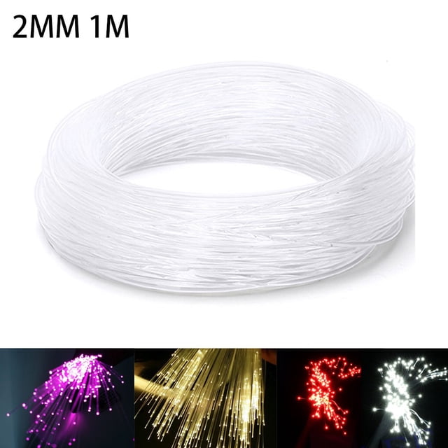 PMMA 0.08in 3.28Ft Plastic Fiber Optic Lights Cable Strands End Glow Fiber Strands Roll for Star Sky Ceiling All Kind LED Light Engine Driver Ceiling Decoration