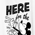 thumbnail image 3 of Disney - Mickey & Friends - Mickey Eating Noodles - Here for the Food - Women's Short Sleeve Graphic T-Shirt, 3 of 5