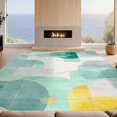 thumbnail image 2 of Design&I 5'x7' Washable Area Rug Snag-Free, Skid-Resistant Modern Abstract Cloud Field With Watercolor Wash Color Blocks for Dining Room, Under Table, Home Office, 2 of 7