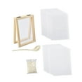 thumbnail image 3 of Marco de madera para hacer papel Pantalla para hacer papel Método de fabricación de papel para niños DIY Estilo B, 3 of 9