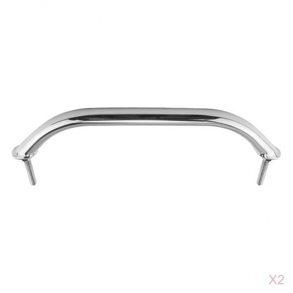 2x 305mm Barra De Agarre Yotijar Pasamanos de acero Inoxidable Plata