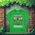 thumbnail image 4 of Minecraft Creeper Boys' Summer Outfit 3-Piece Set, Graphic T-Shirt, Shorts & Socks, Sizes 4-16, 4 of 8
