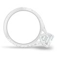 thumbnail image 4 of 3.00Ct Elongated Cushion Cut Moissanite Engagement Ring, Hidden Halo & Pavé, 10K White Gold, 4 of 7