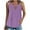 Fall Clothes Purple, variant on Womens Hollow Tank Tops, Sleeveless Shirts for Women Summer Casual Loose Fit Solid Color Crewneck Tanks Blouses