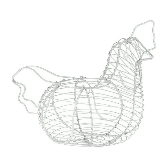 jifeng Eggs Storage Basket White Shaped Egg Holder Kitchen Vegetables Rack Basket Decor