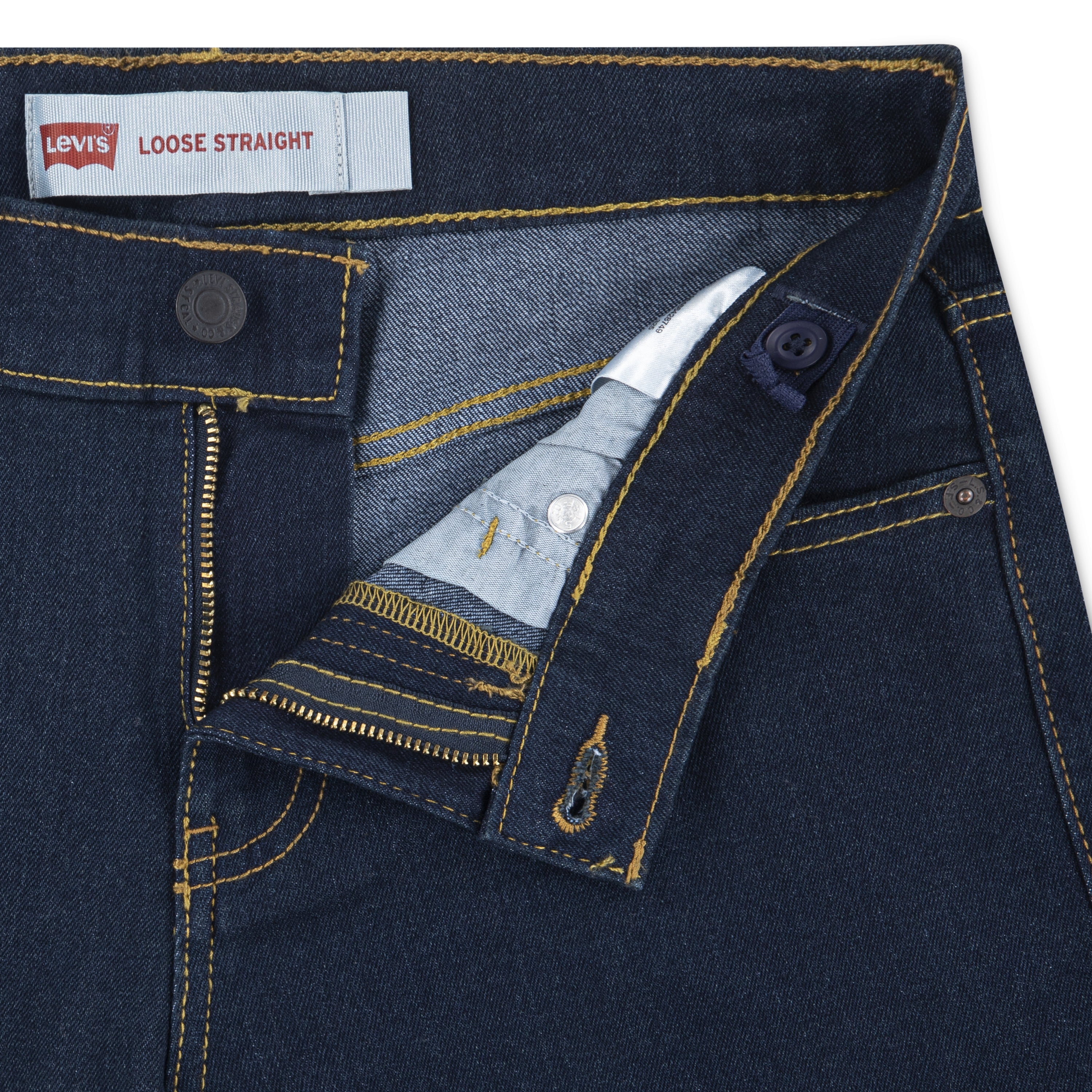 Levi Boys Loose Straight Fit Denim Jeans, Sizes 8-20