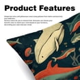 thumbnail image 2 of Whale Inserts Set of 2 - 16x16, 18x18, 20x20 Inches - Unique Patterns for Pillows Covers, Bed Pillow, Throw Pillows - Great for All Occasions, 2 of 6