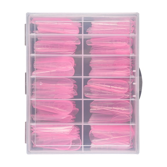 120 Pcs Duals Nails Forms Extension Poly Nails Gels Full Covers Nails Molds with Scale for Manicure Nails Art Desins