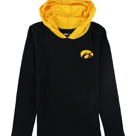 G-III Sports Womens University Of Iowa Graphic T-Shirt, Black, Medium