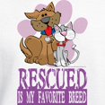 thumbnail image 3 of CafePress - Rescued Is My Favorite Breed Hooded Sweatshirt - Pullover Hoodie, Hooded Sweatshirt, 3 of 4