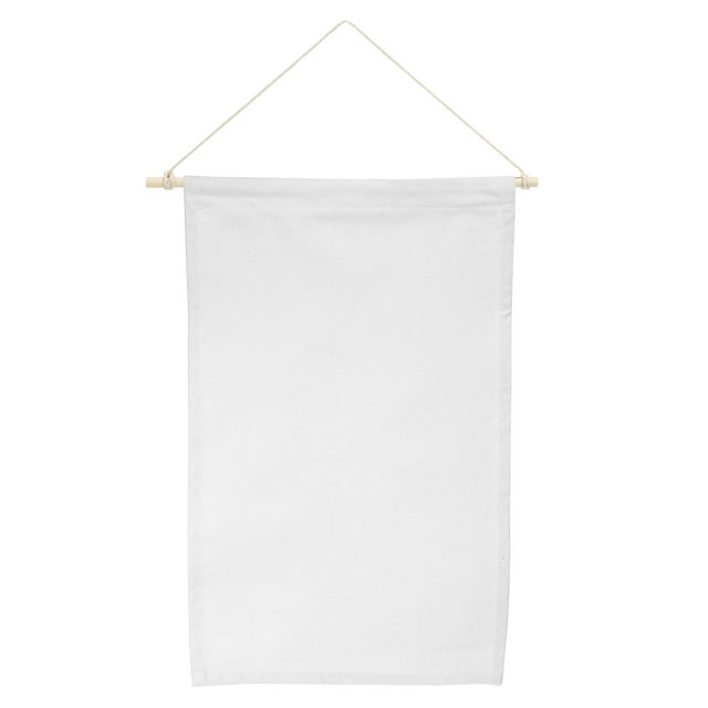 Uxcell 17" Length Enamel Pin Display Banner Blank Canvas Pin Banner White