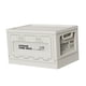 thumbnail image 4 of Contenedor de almacenamiento plegable Caja de almacenamiento plegable Caja de almacenamiento para acampar Organizador de maletero de coche Blanco, 4 of 9