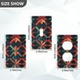 thumbnail image 7 of Yayeee Toggle Light Switch Wall Plate 1-Gang 4.5"x2.7" Home Decorative Outlet Cover, Red Abstract, 7 of 7