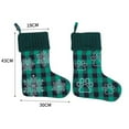 thumbnail image 2 of Available in 6 Designs Personalized Snowflake Knit Christmas Stocking for Family Holiday Decorations, Socks for Christmas Tree Fireplace, 2 of 8