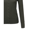 thumbnail image 3 of FashionOutfit Women's Basic V-neck Solid Cardigan Plus Size Color Variations, 3 of 3
