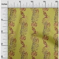 thumbnail image 2 of oneOone Rayon Lime Green Fabric Leaves Diy Clothing Quilting Fabric Print Fabric By Yard 56 Inch Wide, 2 of 4