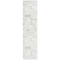 SAFAVIEH Opal Lanford Abstract Runner Rug, Ivory/Grey, 2'3" x 9'