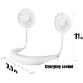 thumbnail image 1 of Ventilador de cuello personal USB portátil - con pilas Ventilador de cara 3 velocidades Recargable silencioso para deportes al aire libre Camping Oficina Mujeres MFZFUKR WRLF-84, 1 of 5