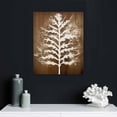 thumbnail image 4 of PIKWEEK  Leaf Canvas Wall Art Abstract Brown White Tropical Leaves Picture Print On Canvas Vintage Botany Artwork Minimalist Bathroom Bedroom Wall Decor Ready To Hang 12x16 in, 4 of 4